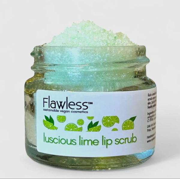 Lime lip scrub