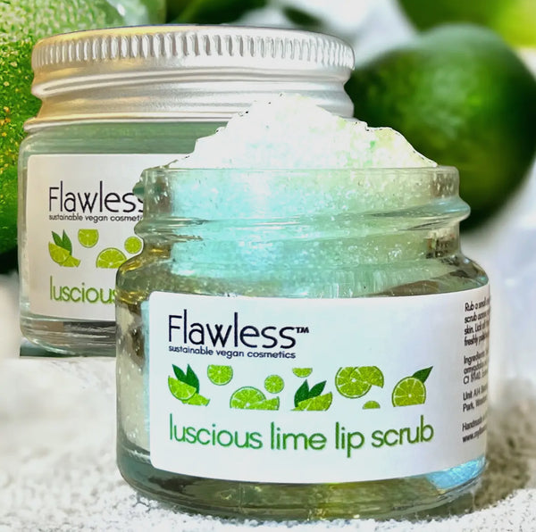 Lime lip scrub